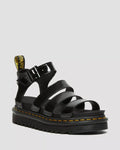 DR MARTENS Blaire Patent Leather Gladiator Sandals