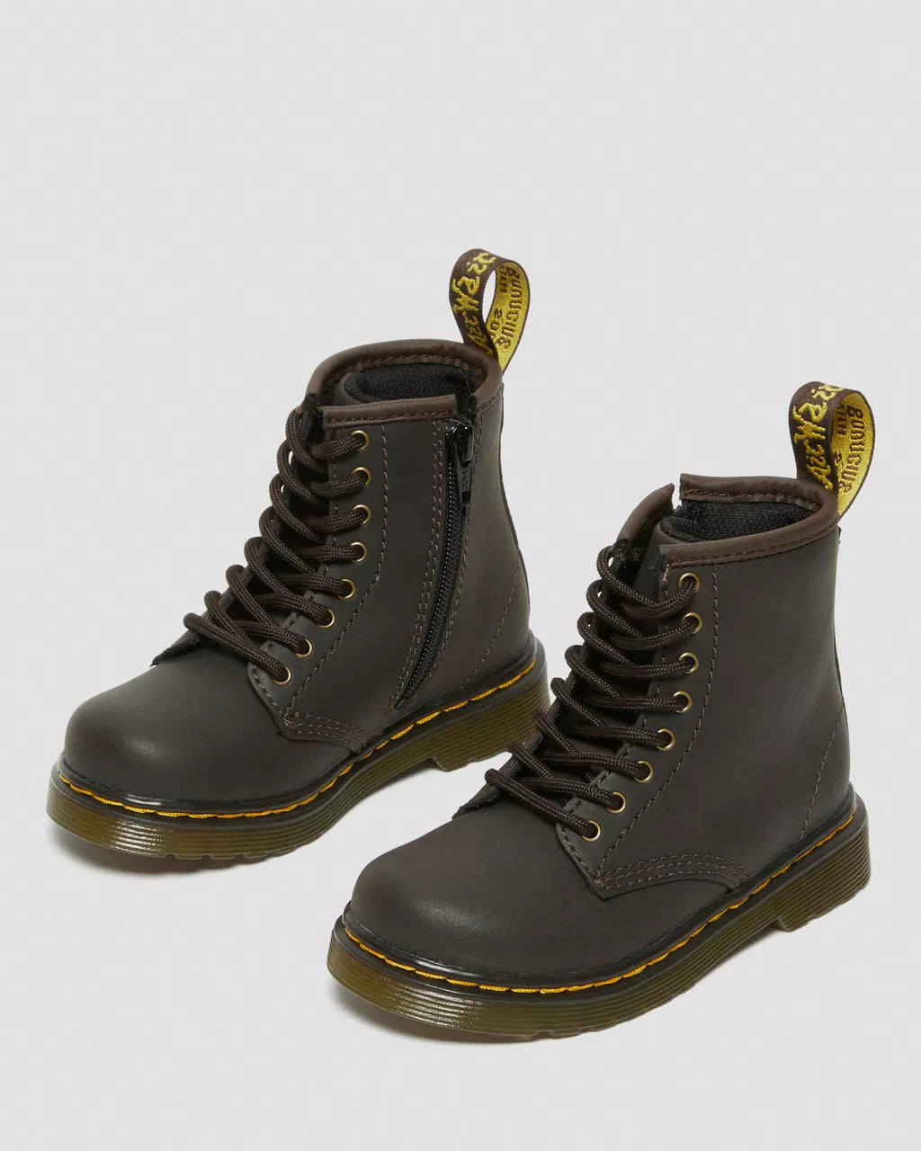 DR MARTENS Toddler 1460 Wildhorse Leather Lace Up Boots