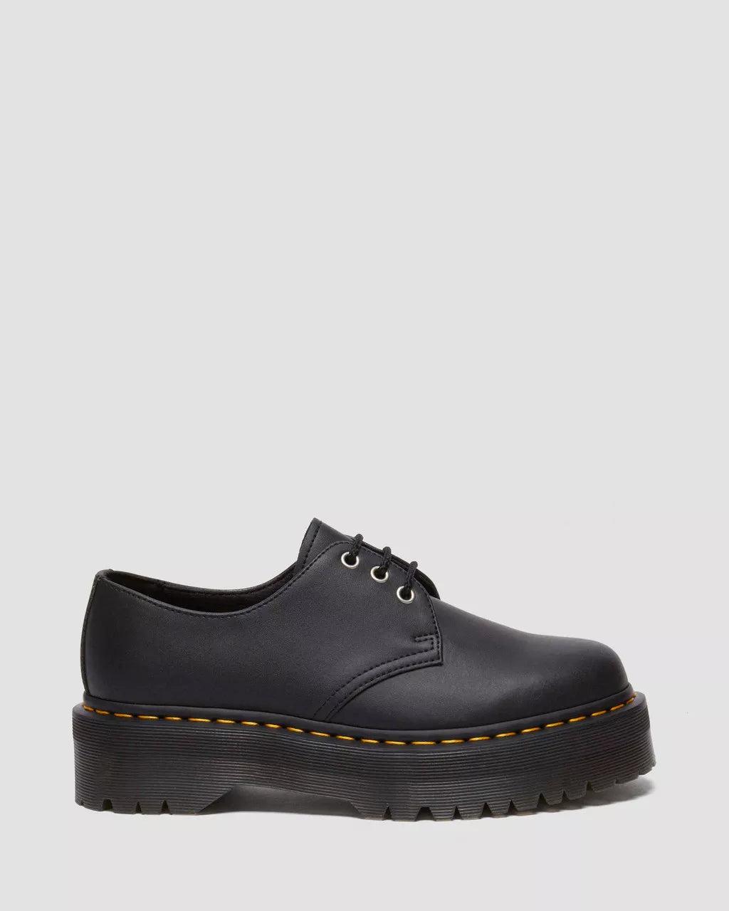 DR MARTENS 1461 Quad Reclaimed Leather Plaform Shoes