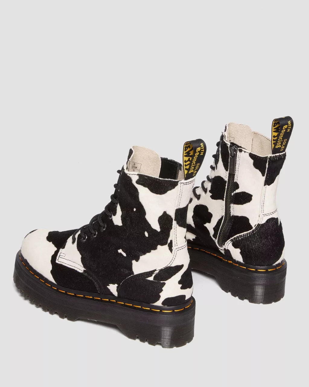 DR MARTENS Jadon Hair-On Cow Print Platform Boots