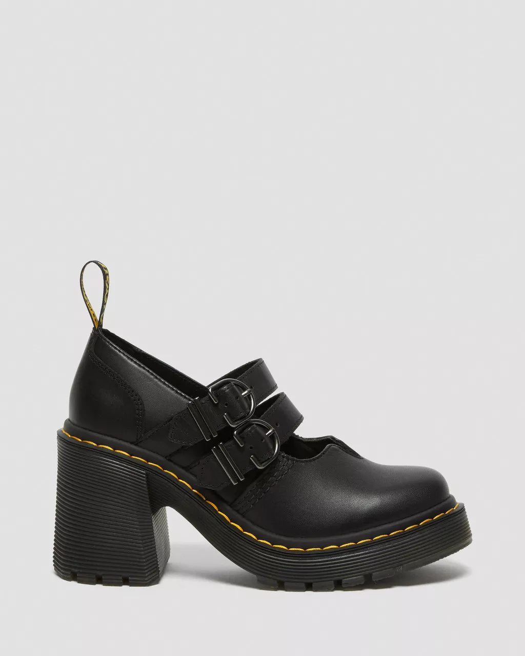 Eviee Sendal Leather Heeled Mary Jane Shoes