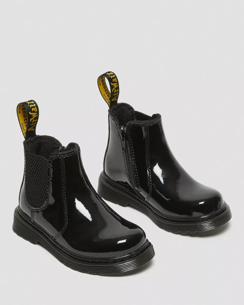 DR MARTENS 2976 TODDLER PATENT LEATHER CHELSEA BOOTS