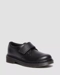 DR MARTENS Junior Kamron Leather Strap Velcro Oxford Shoes
