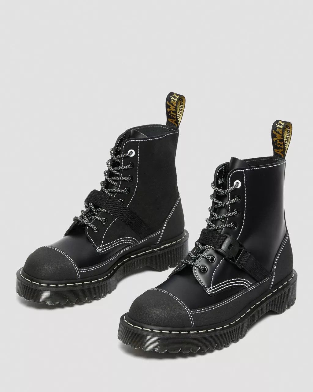 DR MARTENS 1460 Tech Made in England Leather Lace Up Boots