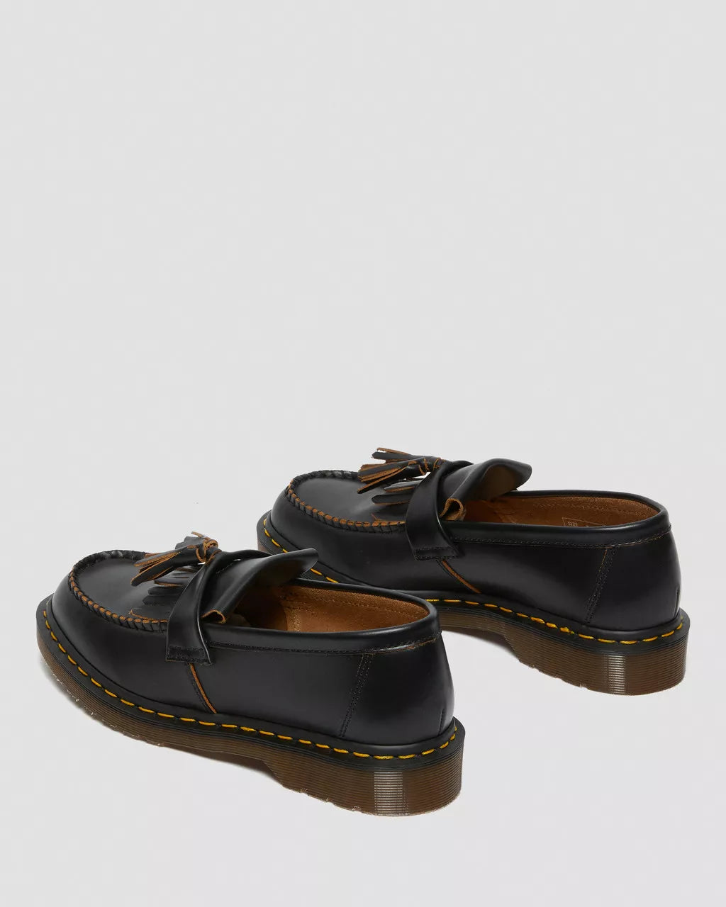 Vintage Made in England Quilon Leather Tassel Loafers