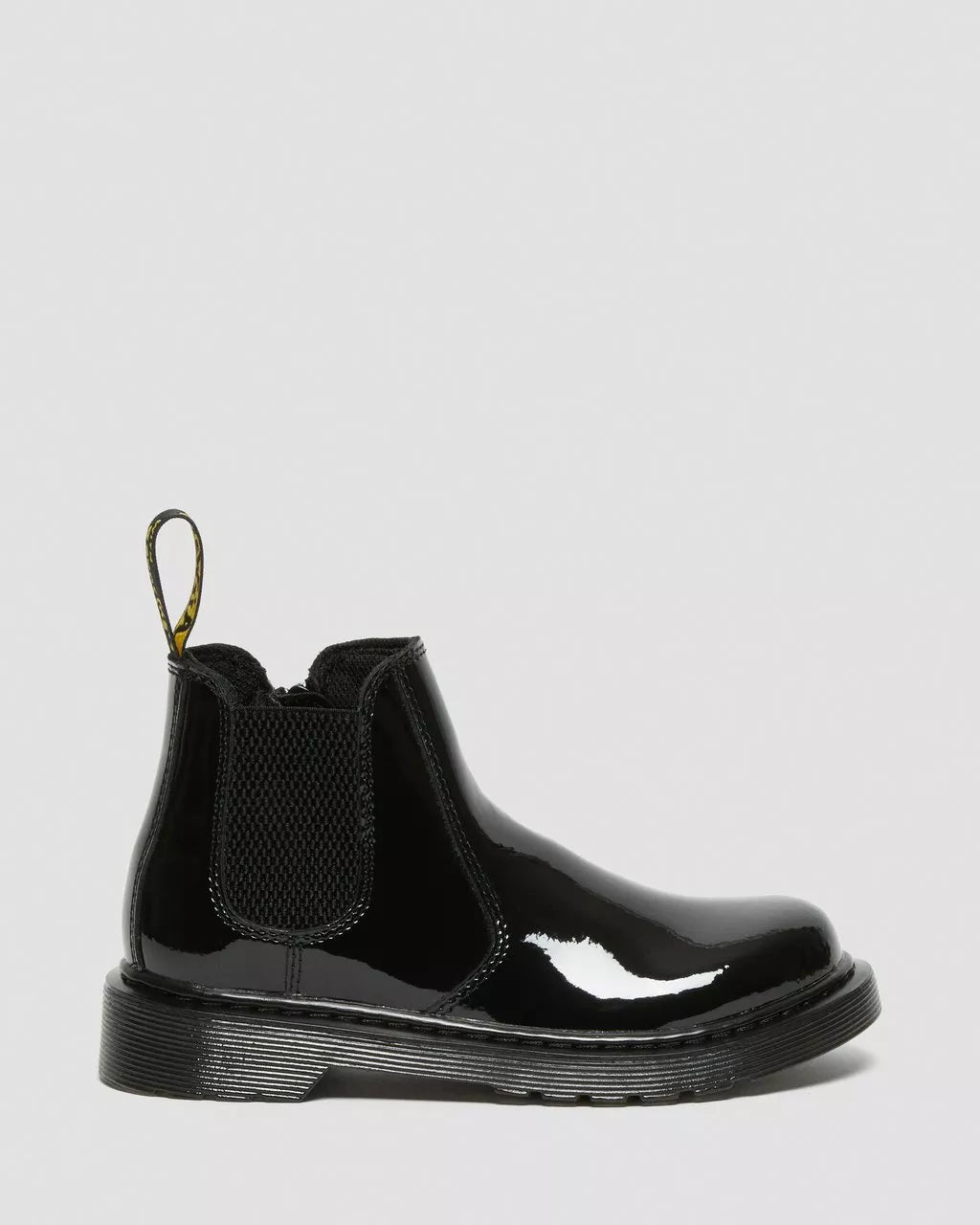 DR MARTENS 2976 JUNIOR PATENT LEATHER CHELSEA BOOTS