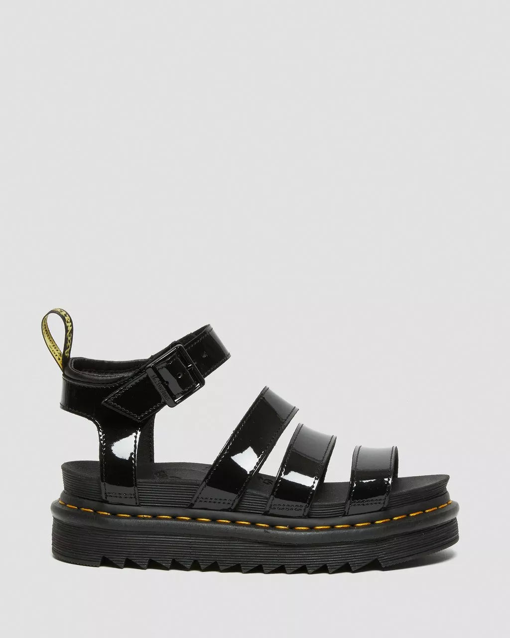 DR MARTENS Blaire Patent Leather Gladiator Sandals