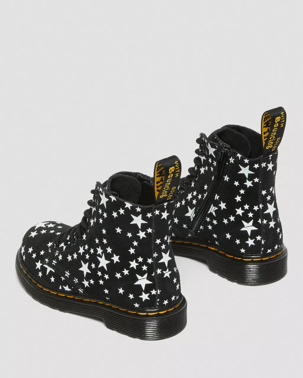 DR MARTENS Toddler 1460 Pascal Star Suede Lace Up Boots