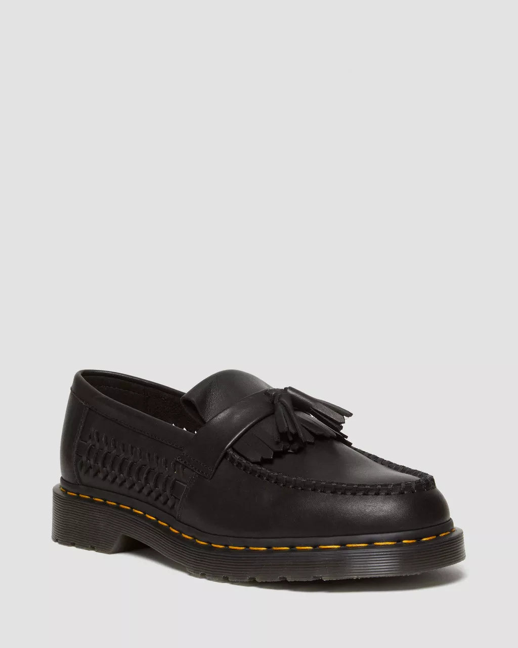 DR MARTENS Adrian Woven Leather Tassel Loafers