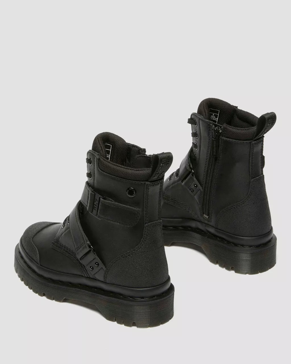 DR MARTENS 1460 BEX TECH STRAP LEATHER BOOTS