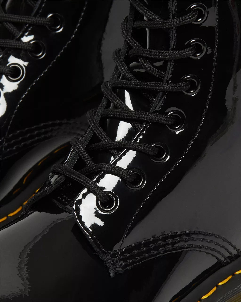 1460 Patent Leather Lace Up Boots