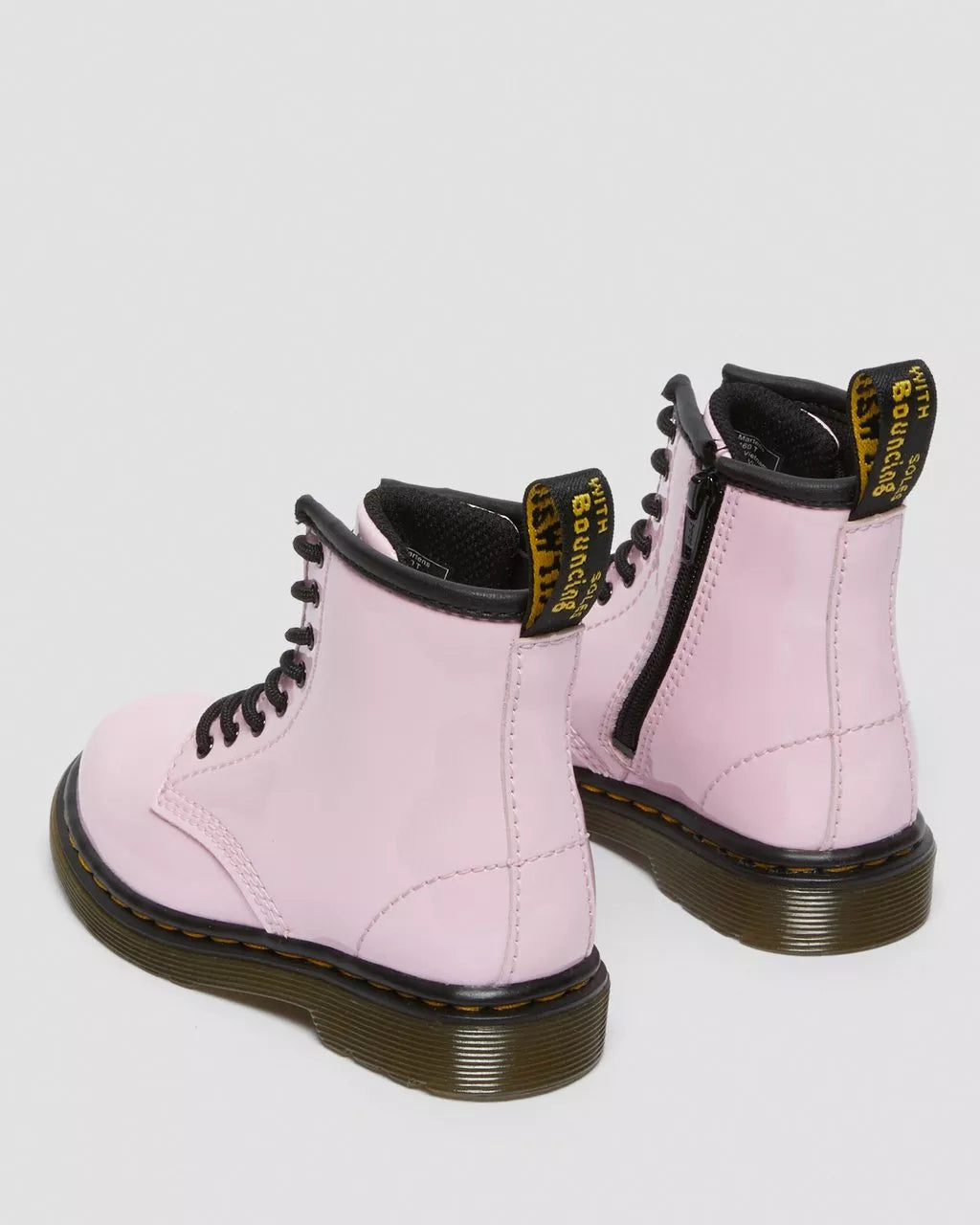 DR MARTENS Toddler 1460 Patent Leather Lace Up Boots