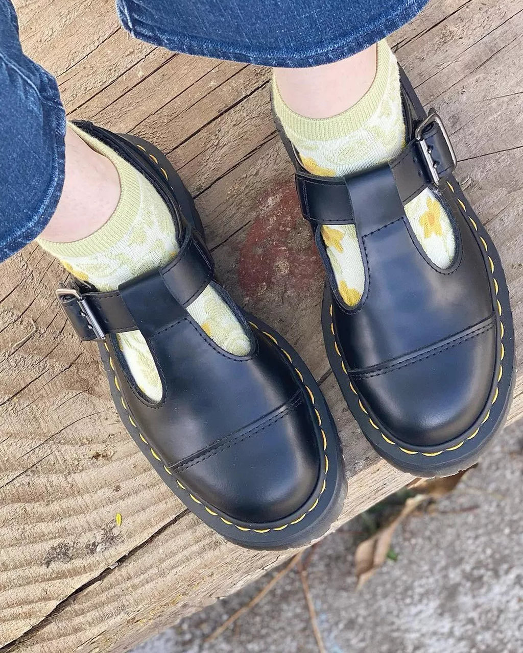 Bethan Smooth Leather Platform Mary Jane Shoes