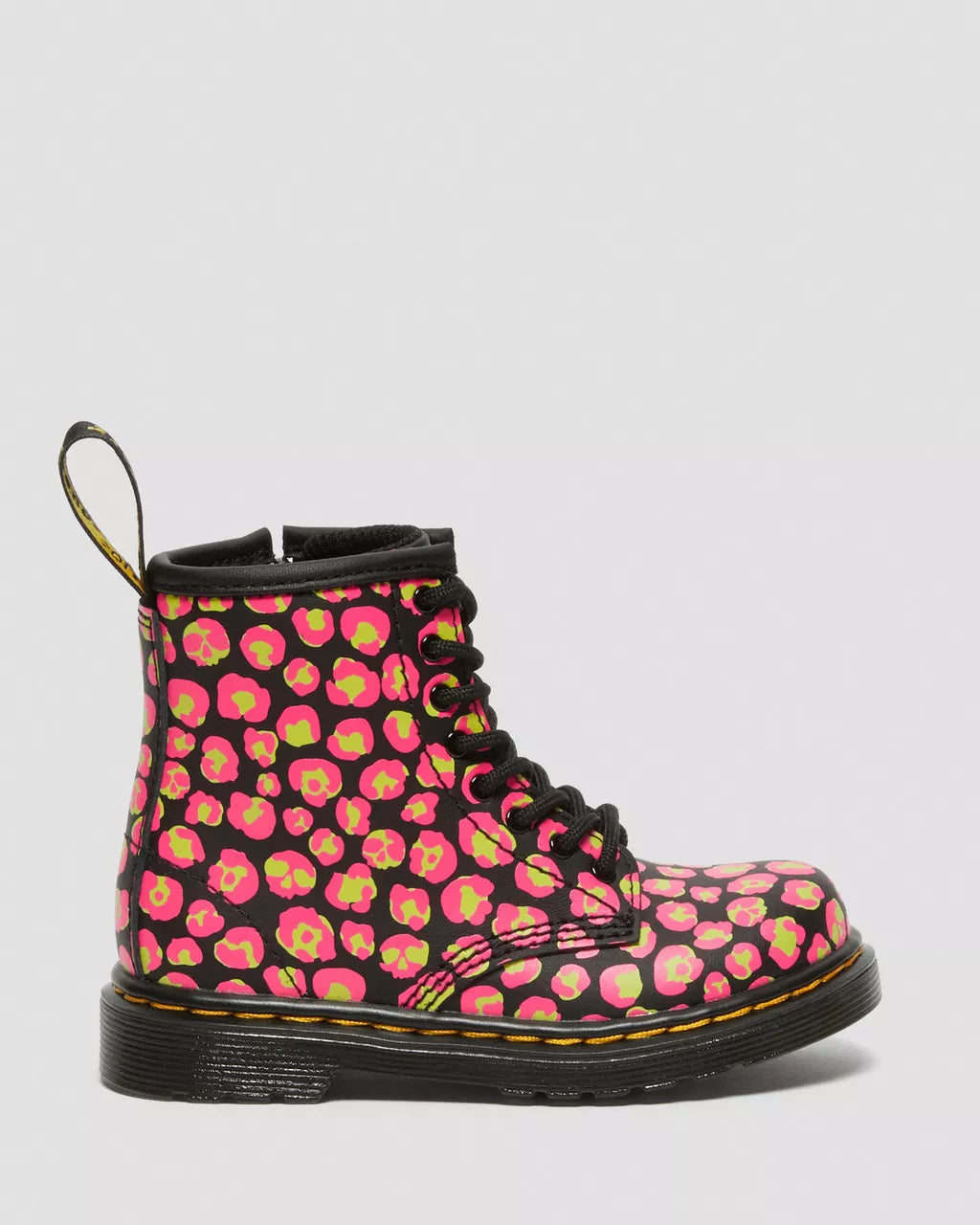 Toddler 1460 Leopard Hydro Leather Lace Up Boots