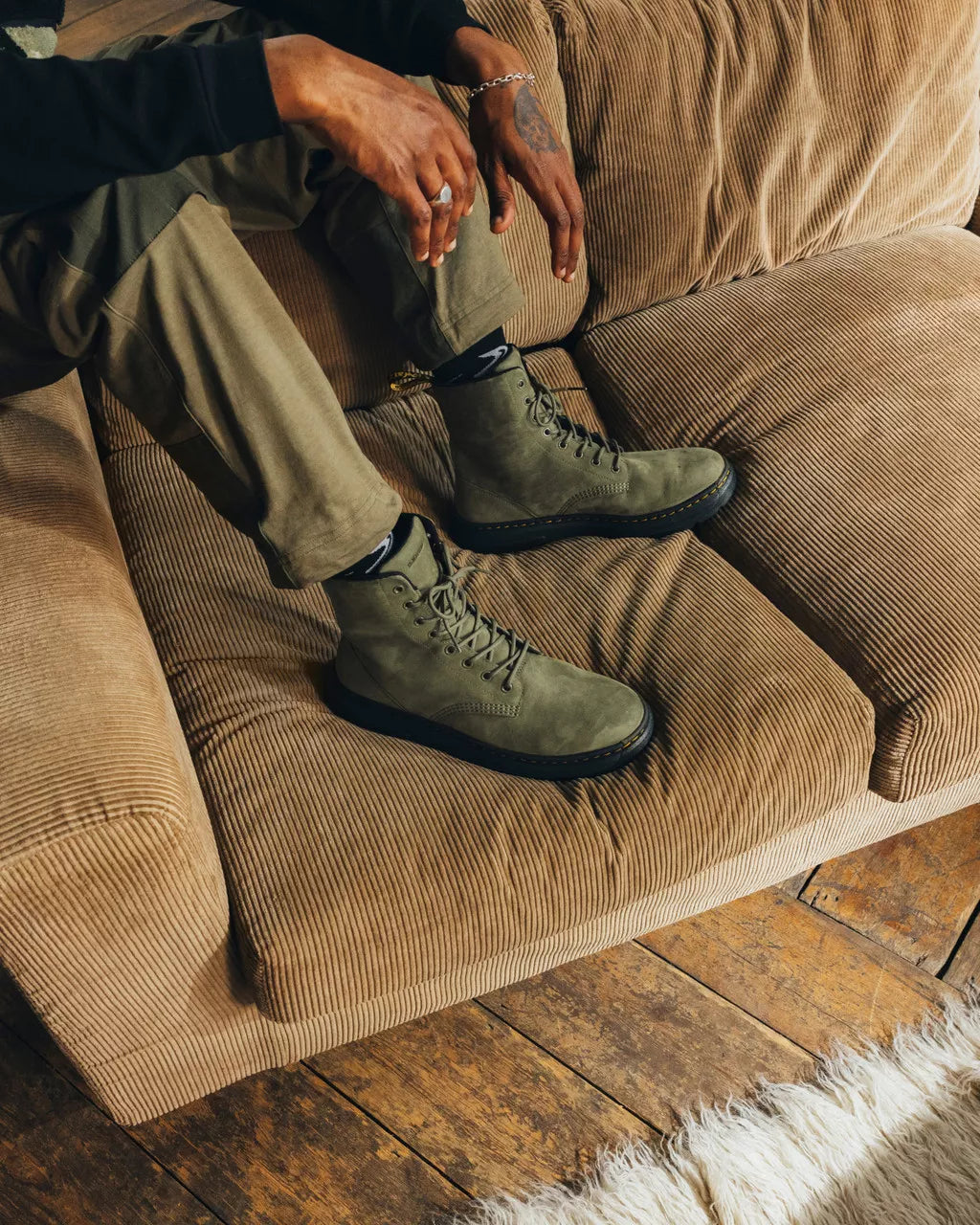 Crewson Leather Lace Up Boots