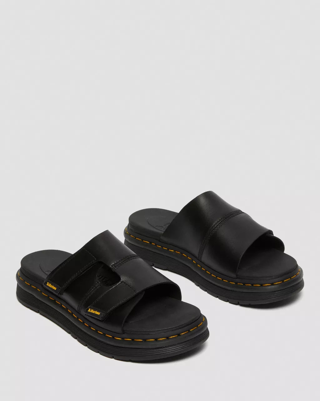 DR MARTENS Daxton Leather Slide Sandals
