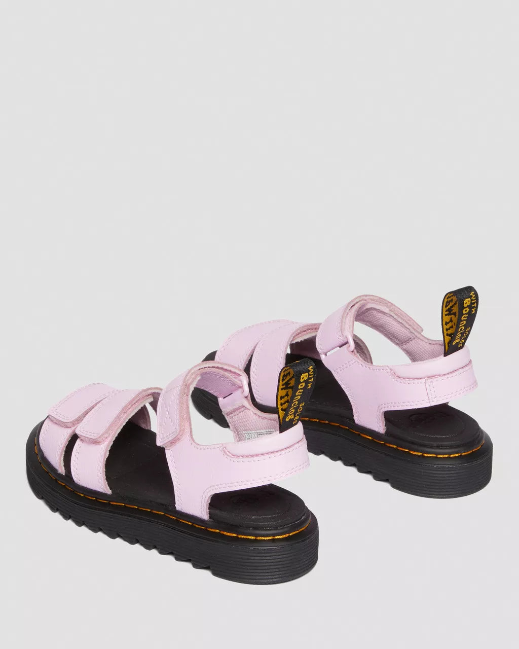 DR MARTENS Junior Klaire Athena Leather Strap Velcro Sandals