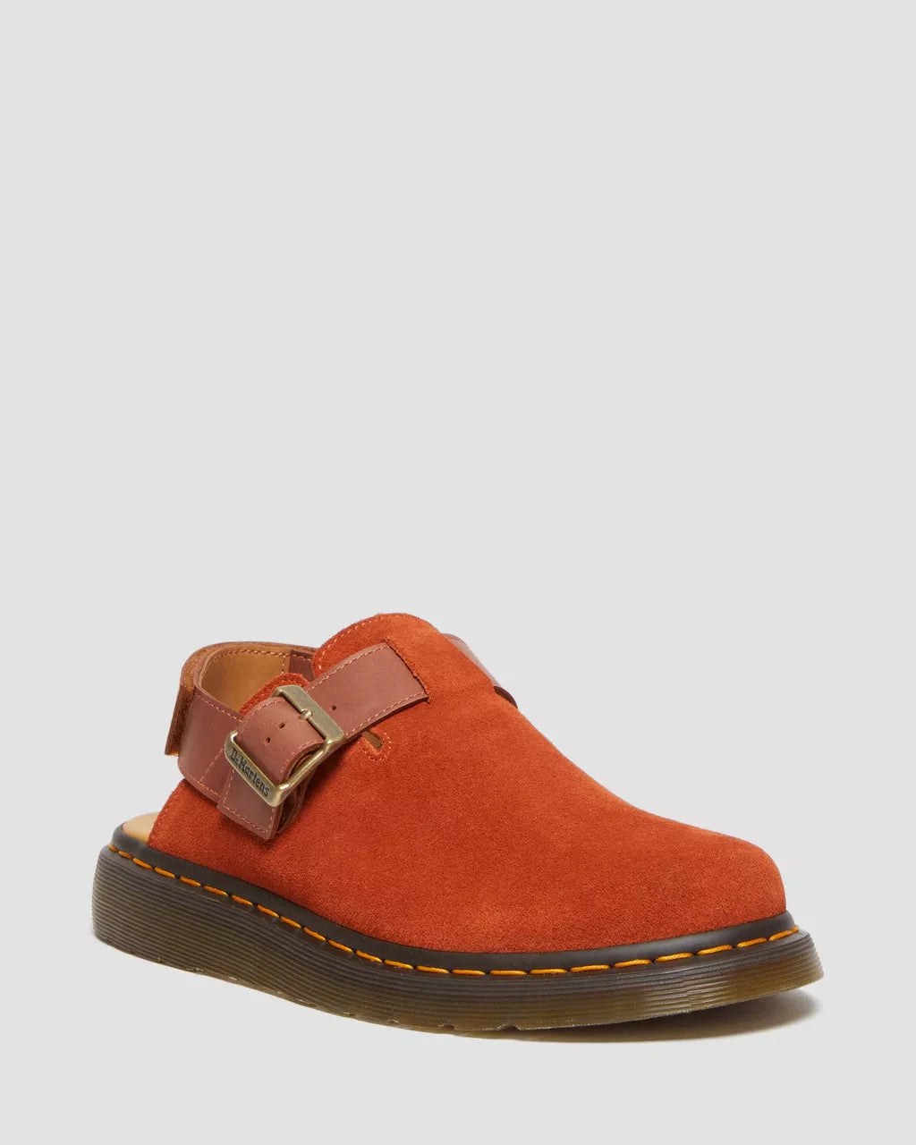 DR MARTENS Jorge II Suede &amp; Leather Slingback Mules