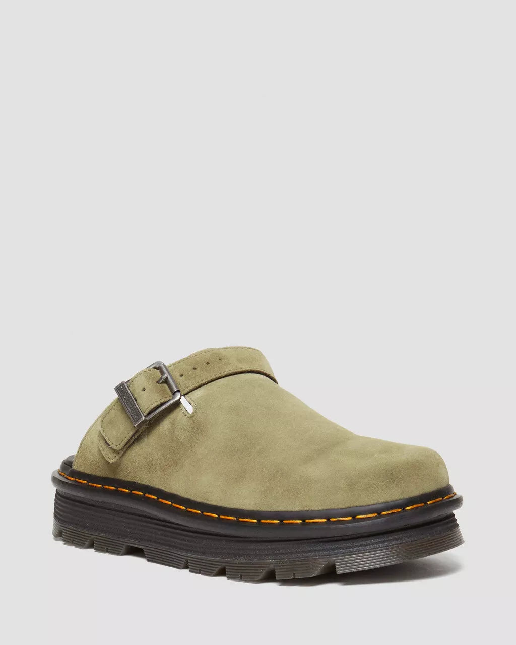 DR MARTENS Zebzag Suede Casual Slingback Platform Mules