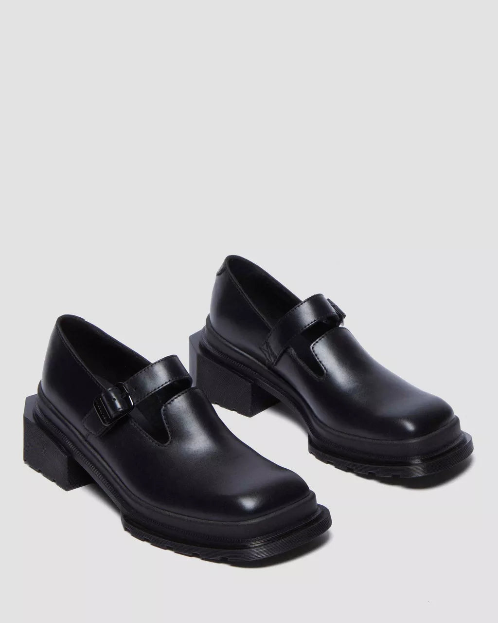 Maybole Square Toe Leather Mary Jane Shoes