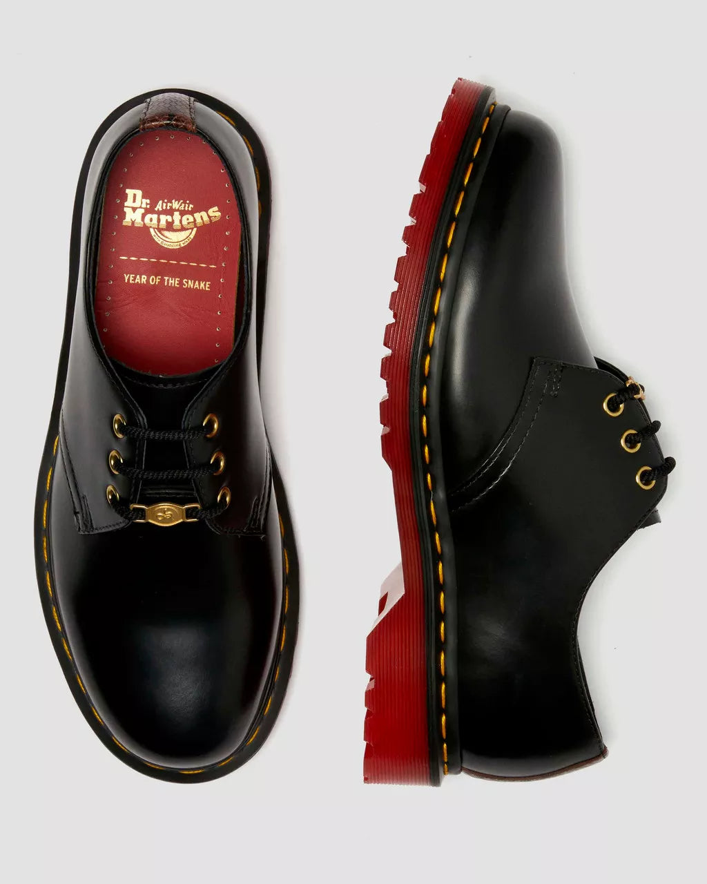 DR MARTENS 1461 Year of the Snake Leather Lace Up Shoes