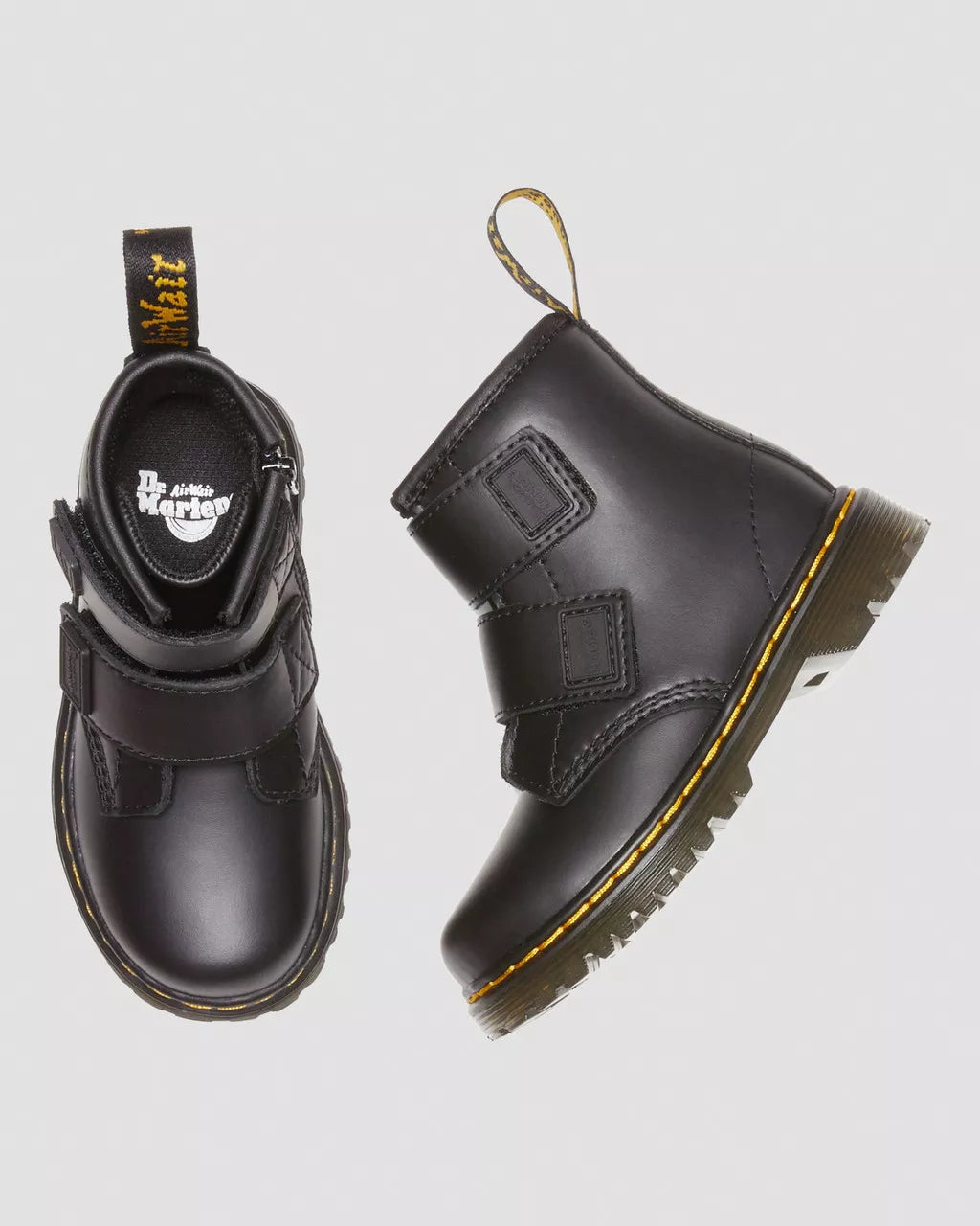 Toddler 1460 Leather Strap Velcro Boots