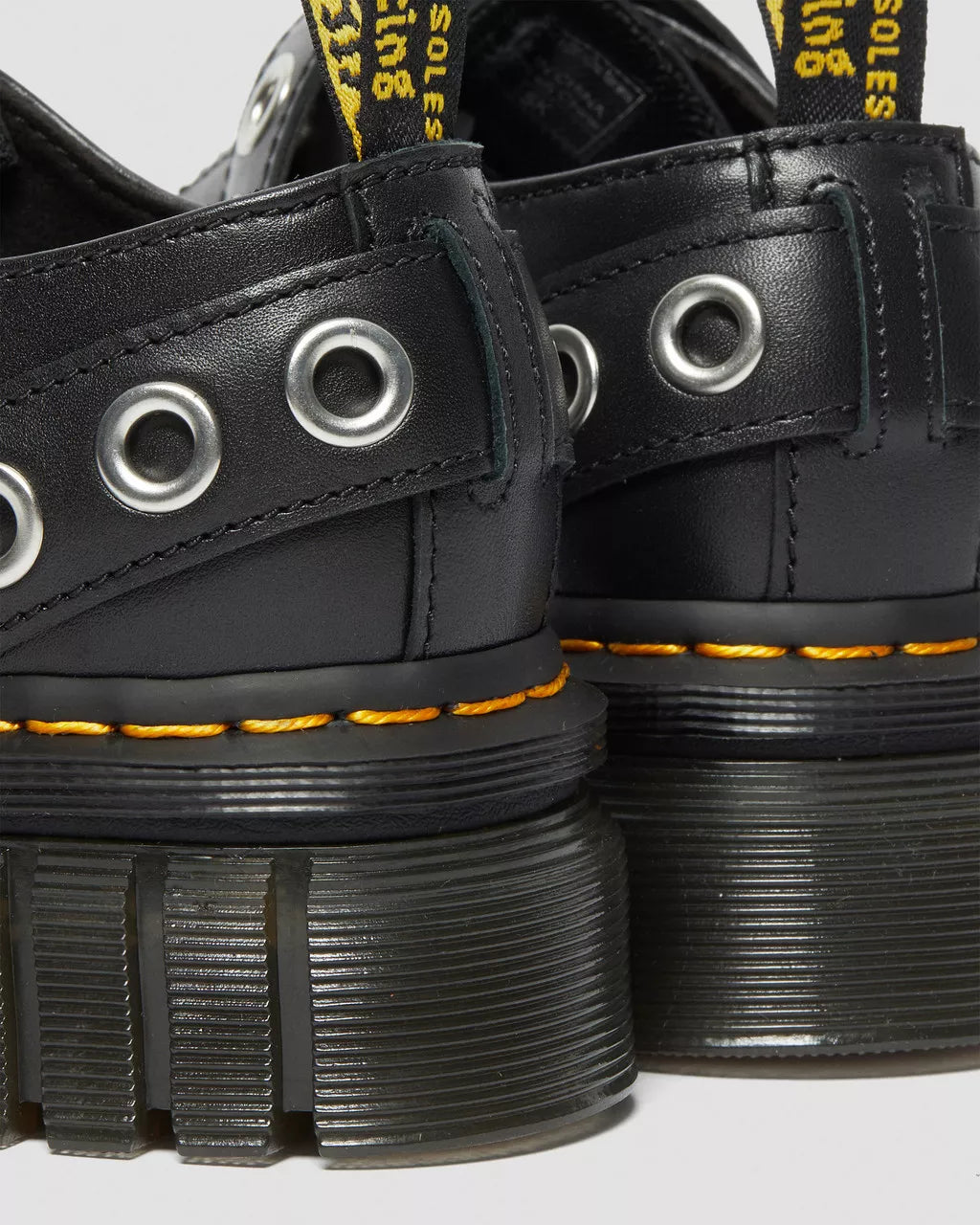DR MARTENS Audrick Hardware Leather Platform Shoes