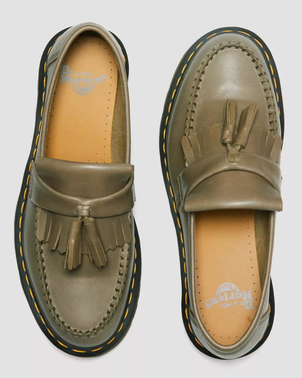 DR MARTENS Adrian Carrara Leather Tassel Loafers