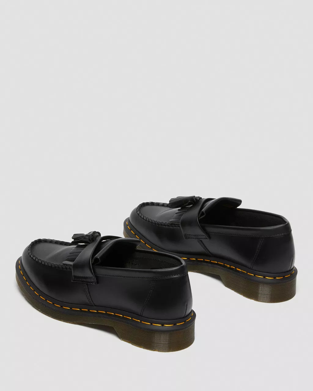 Adrian Yellow Stitch Smooth Leather Tassle Loafers