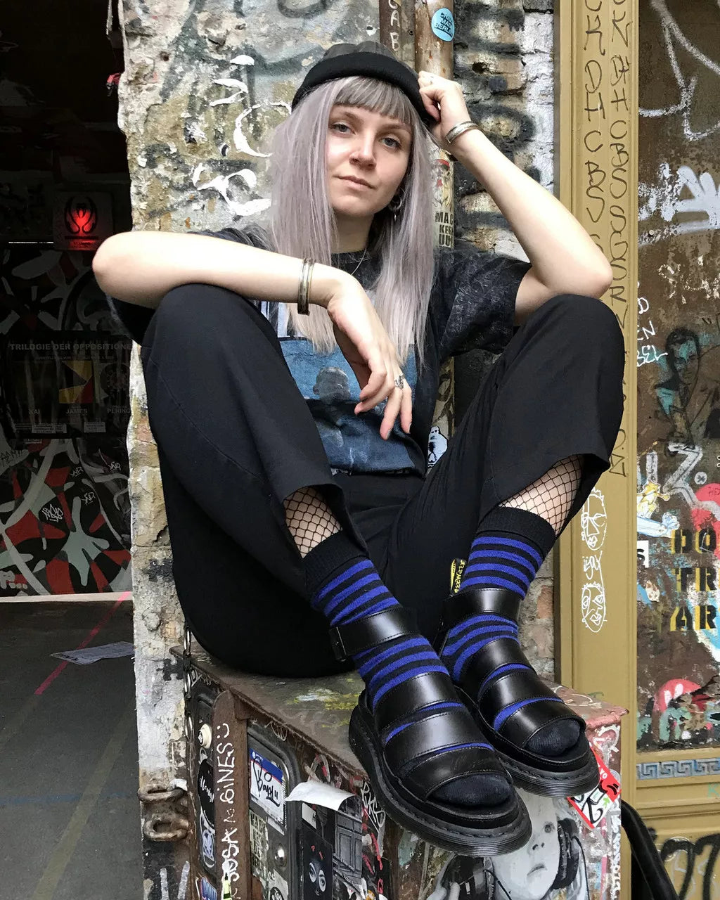 DR MARTENS CLARISSA II LEATHER STRAP SANDALS