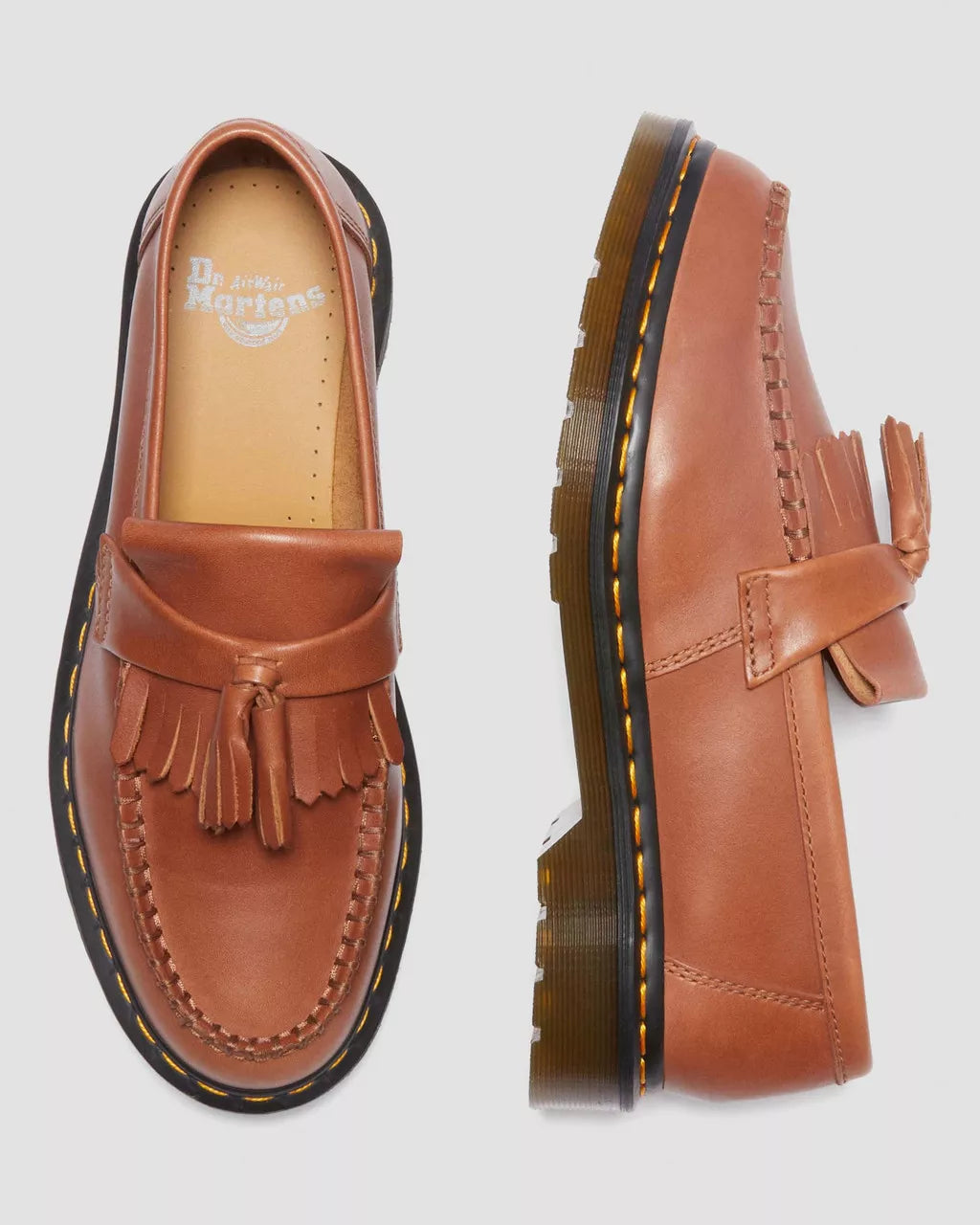 DR MARTENS Adrian Carrara Leather Tassel Loafers