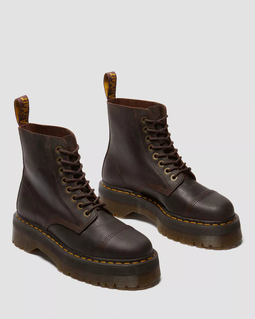 Sinclair Crazy Horse Leather Platform Boots