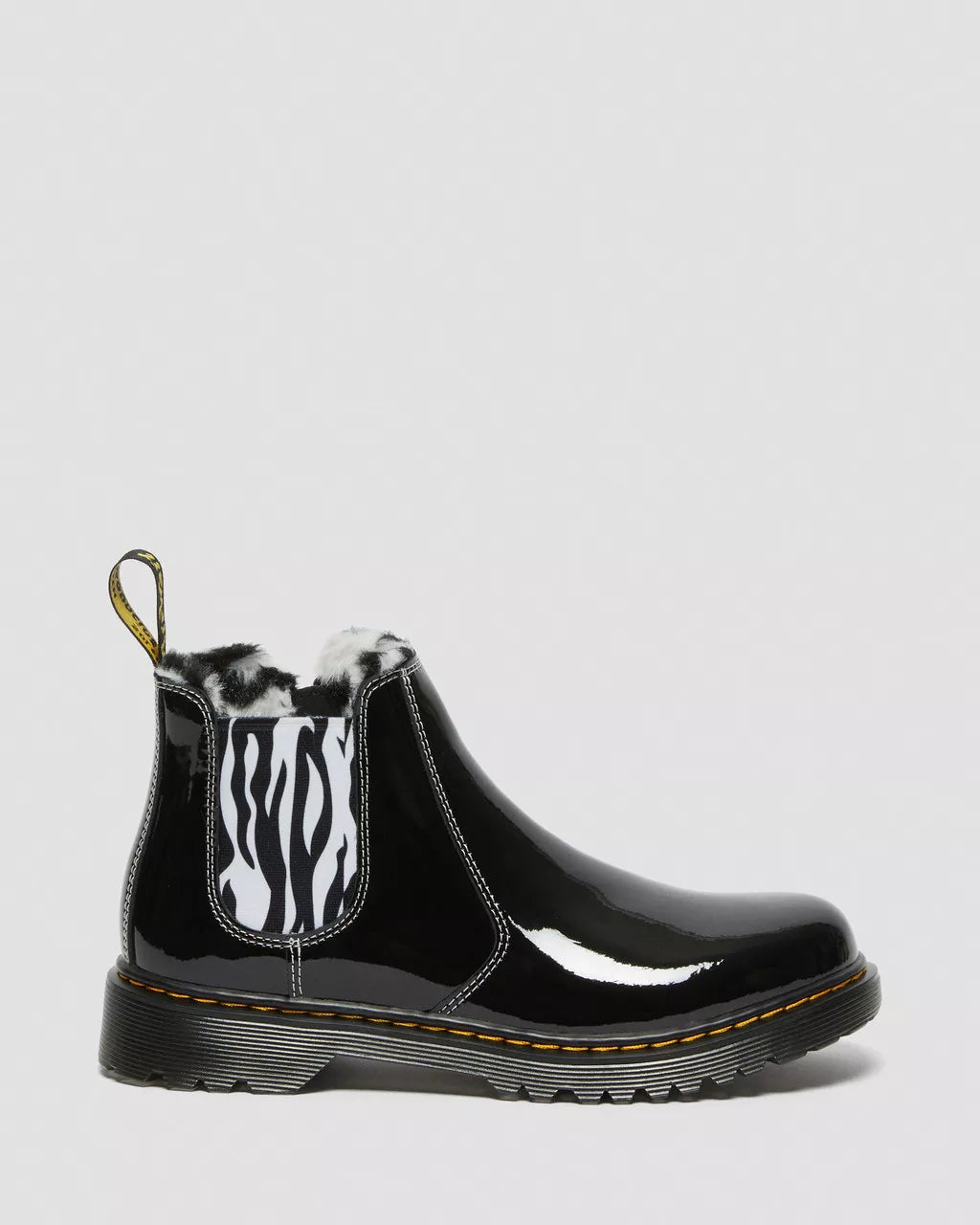 DR MARTENS Junior 2976 Leonore Patent Leather Chelsea Boots