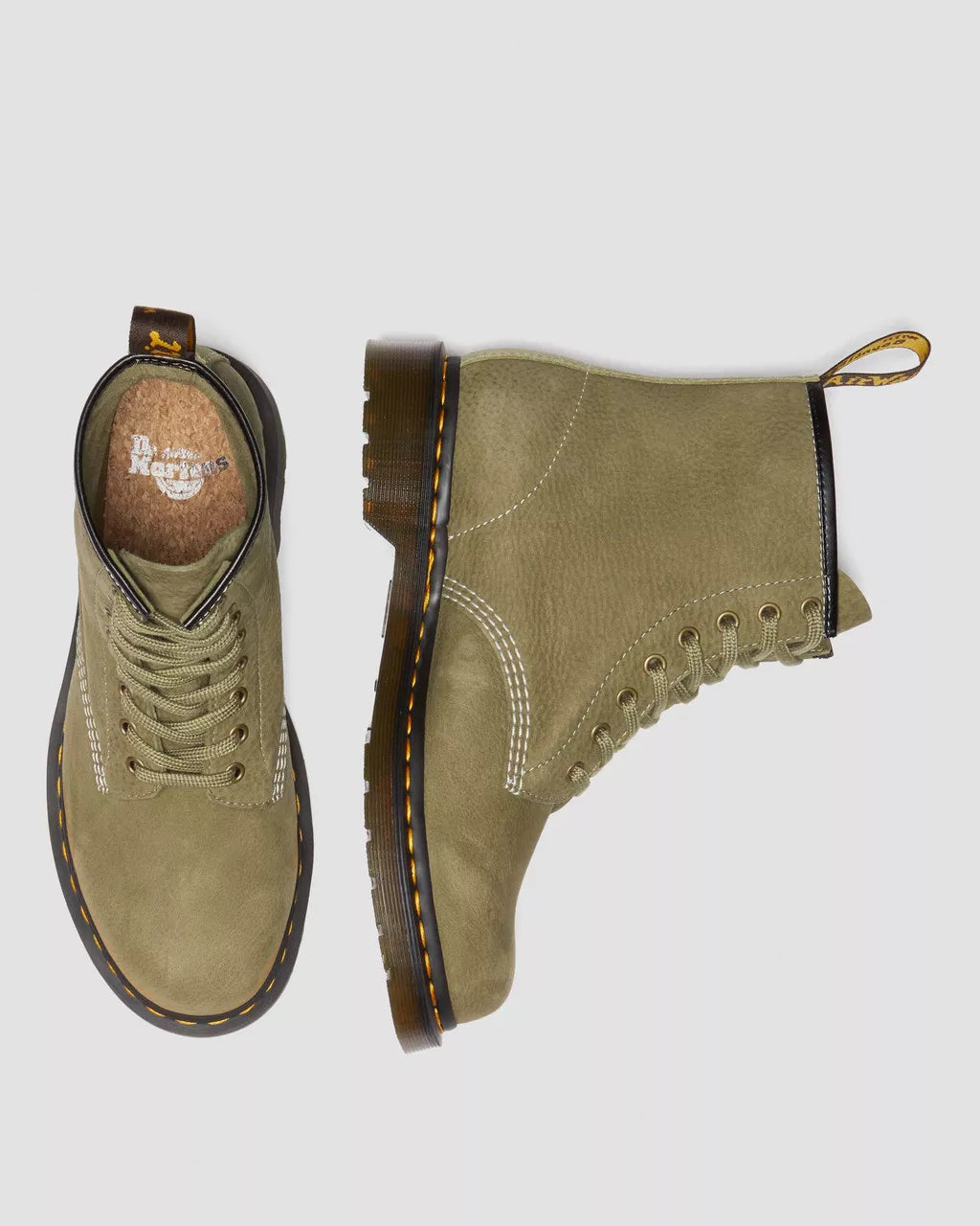 DR MARTENS 1460 Tumbled Nubuck Leather Lace Up Boots