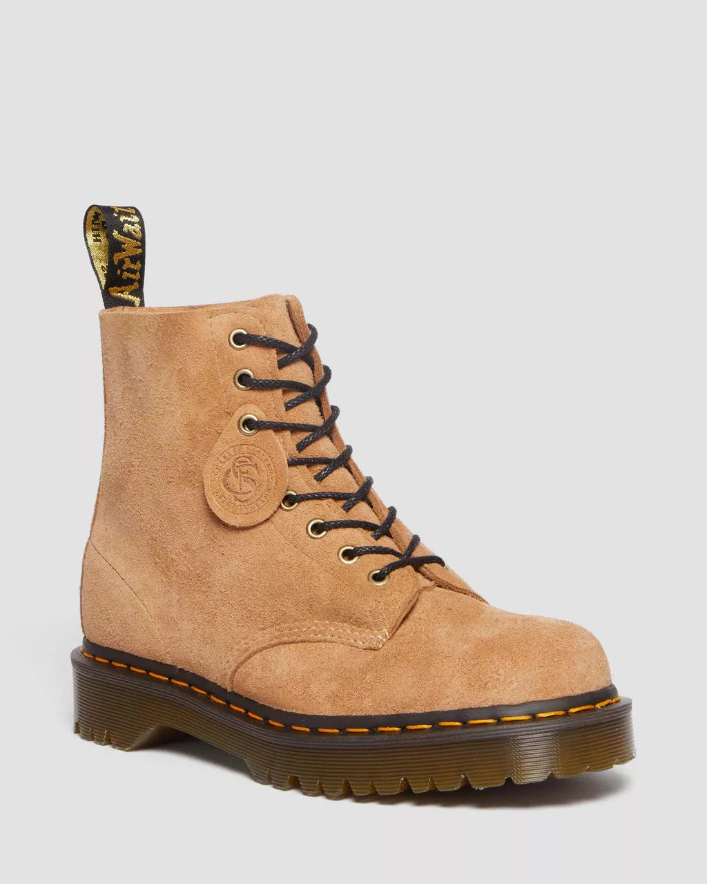 DR MARTENS 1460 Pascal Made In England Tufted Suede Lace Up boots