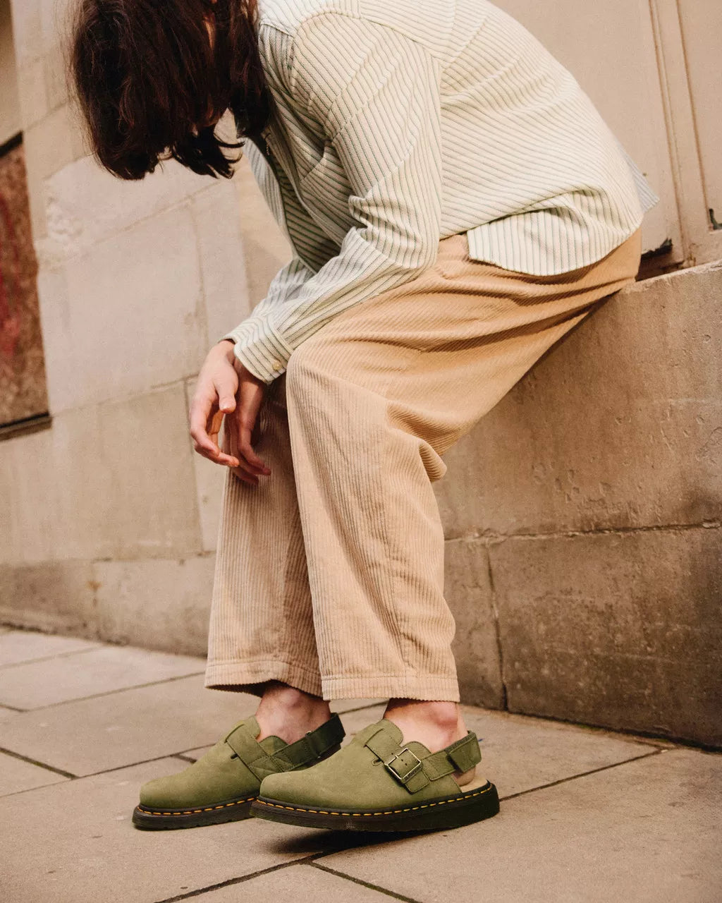 Jorge II Tumbled Nubuck Leather Slingback Mules