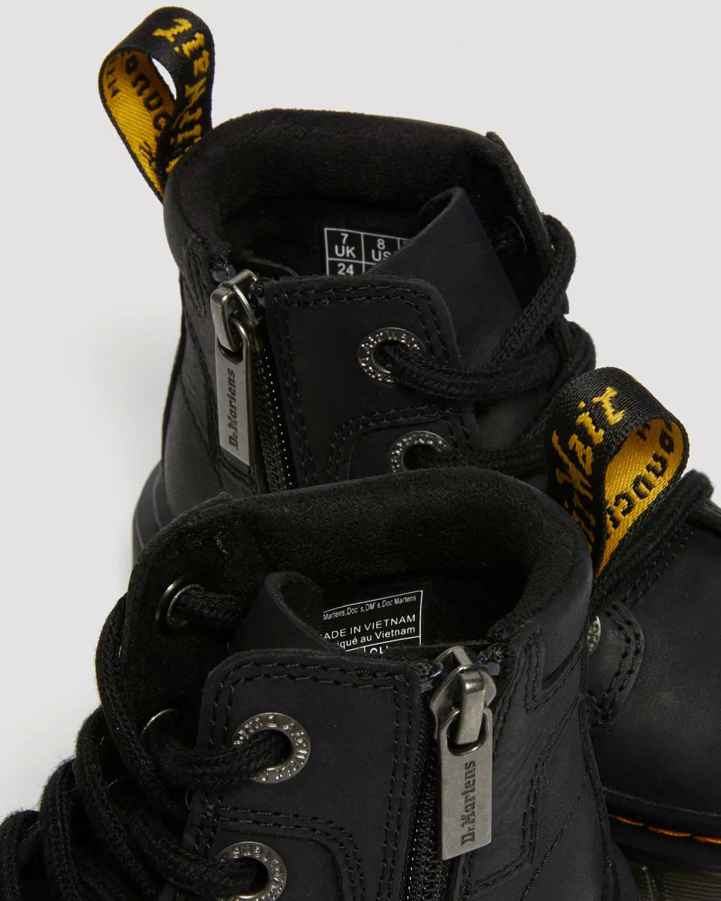 DR MARTENS Toddler Raffe Leather Ankle Boots