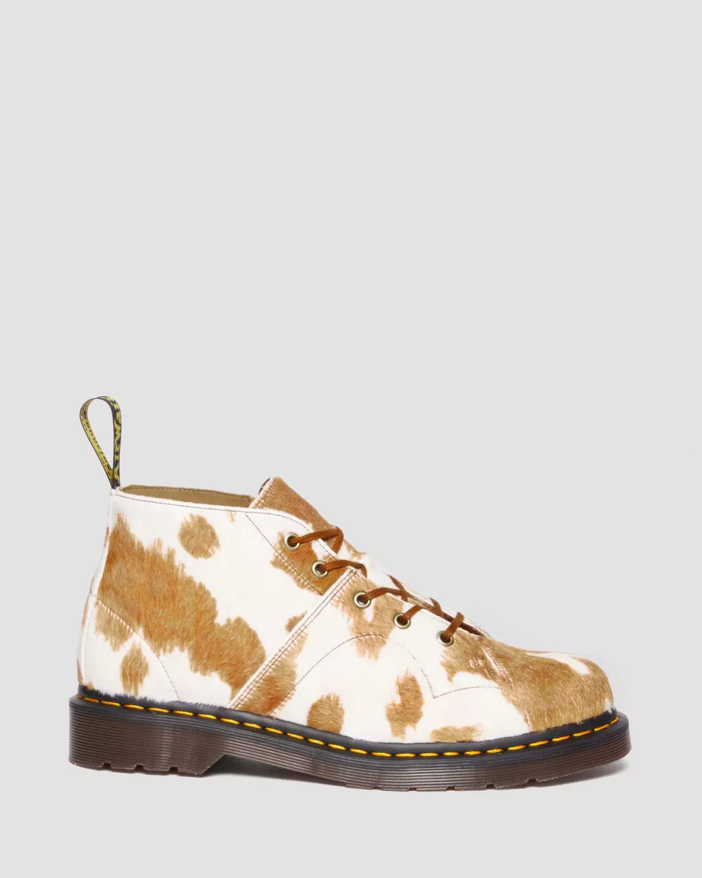 DR MARTENS Church Hair-On Cow Print Platform Boots