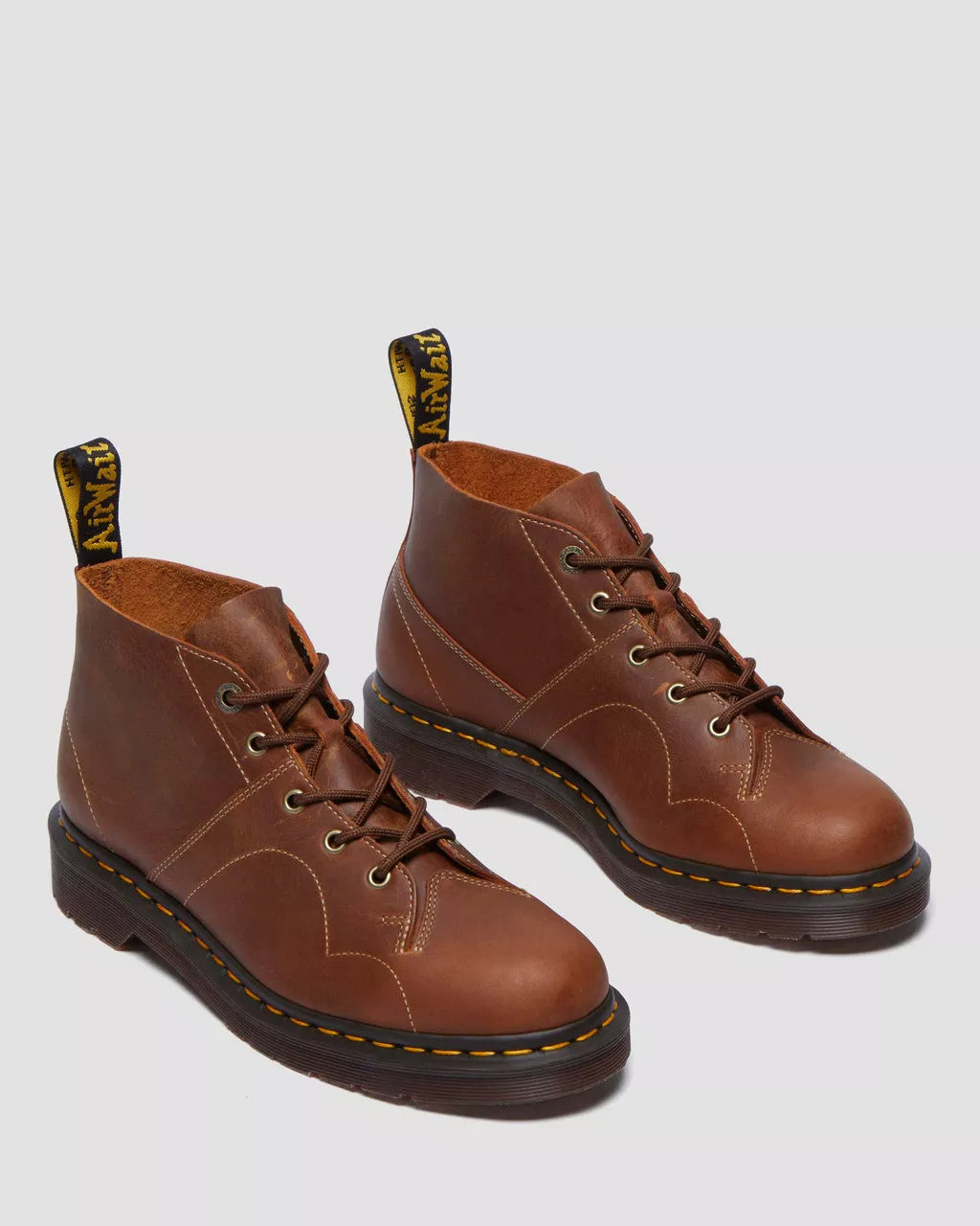 DR MARTENS Church Burnished Waxy Leather Boots