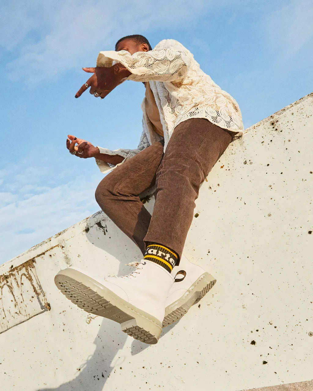 DR MARTENS 1460 Mono Milled Nubuck Leather Lace Up Boots