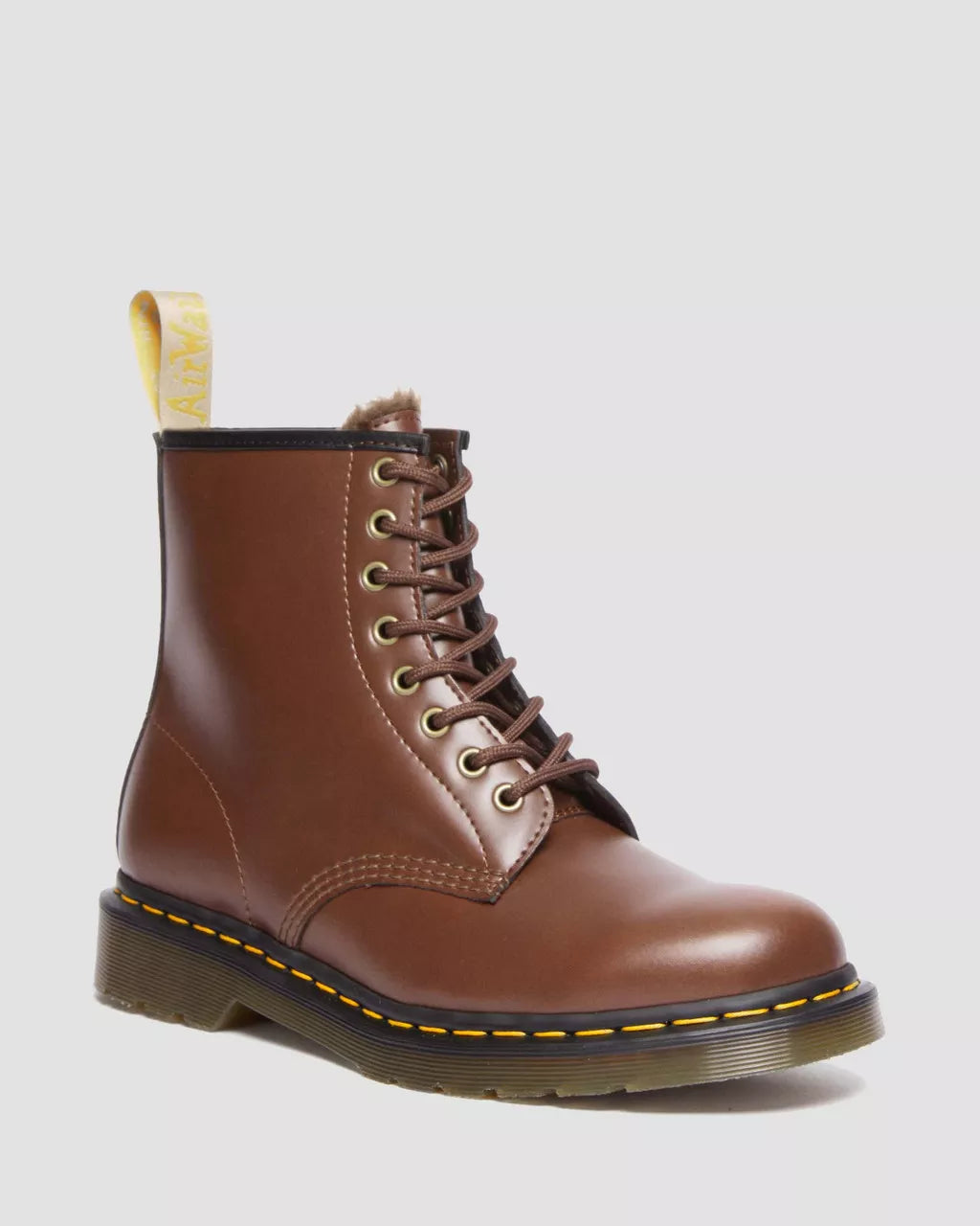 DR MARTENS Vegan 1460 Borg Lined Lace Up Boots