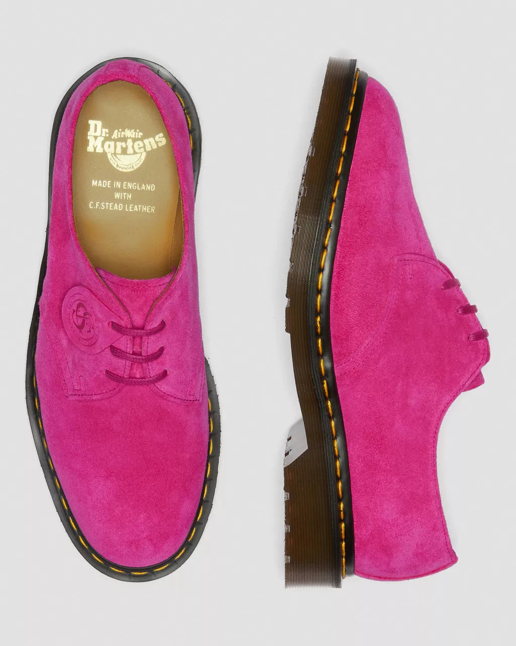DR MARTENS 1461 Made in England Buck Suede Shoes