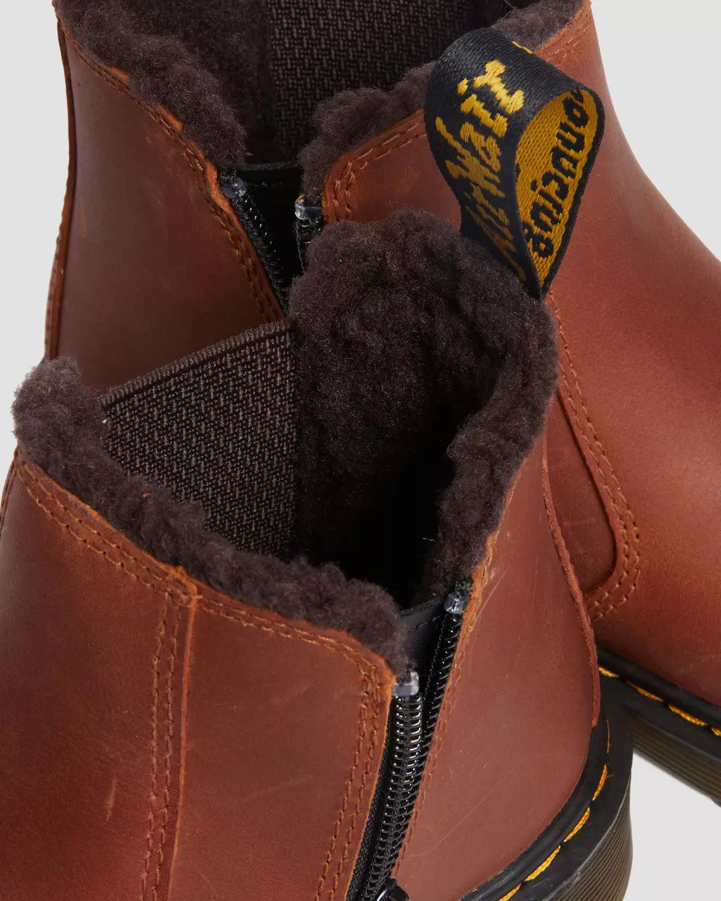 DR MARTENS Junior 2976 Leonore Leather Boots