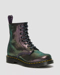 DR MARTENS 1460 Disco Iridescent Suede Lace Up Boots
