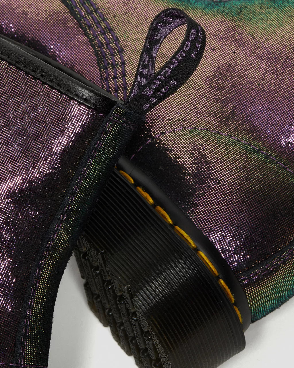DR MARTENS 1460 Disco Iridescent Suede Lace Up Boots