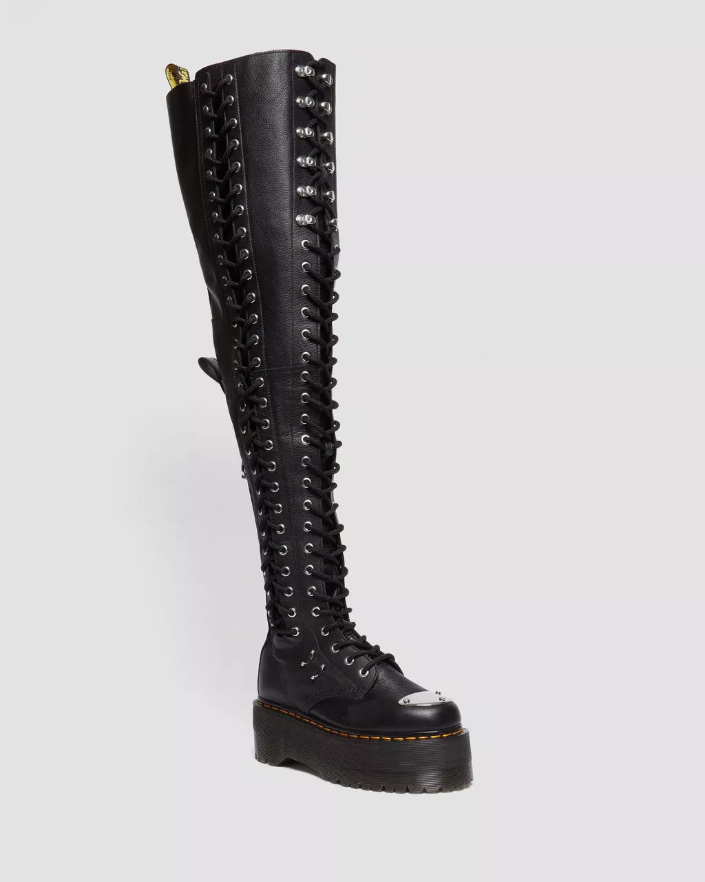 DR MARTENS 28-Eye XTRM Max Virginia Leather Knee High Platform Boots