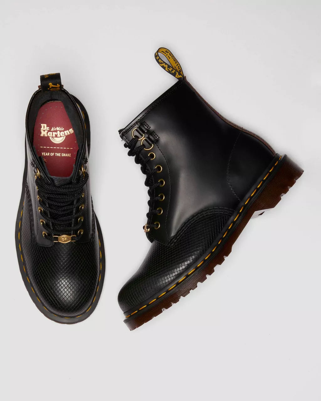 1460 Year of the Snake Leather Lace Up Boots