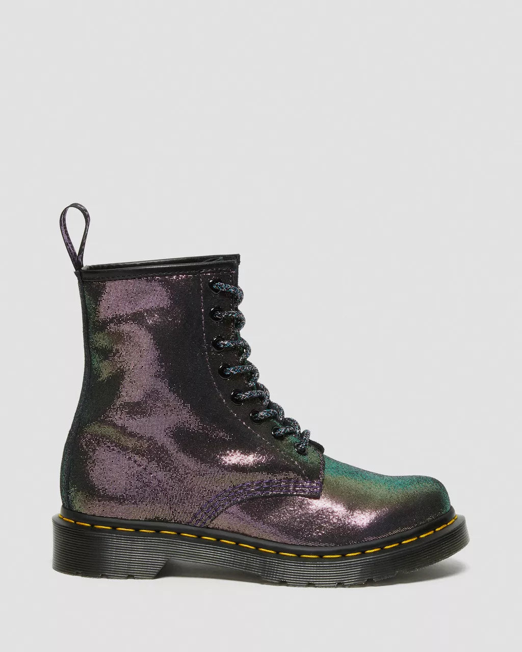 DR MARTENS 1460 Disco Iridescent Suede Lace Up Boots