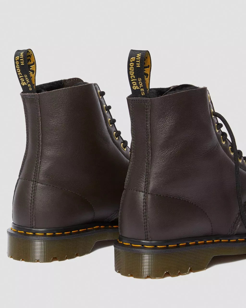 DR MARTENS 1460 PASCAL SHEARLING ANKLE BOOTS