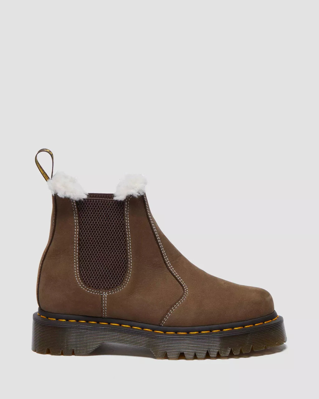 2976 Bex Faux Fur-Lined Platform Chelsea Boots